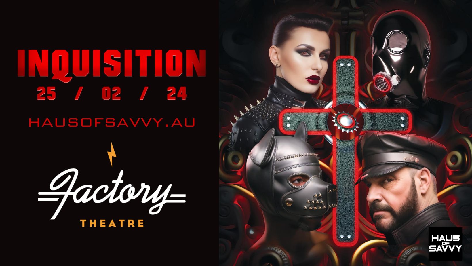 INQUISITION FETISH KINK EVENT SYDNEY Haus Of Savvy   ALL DJS INQUISITION 2024 